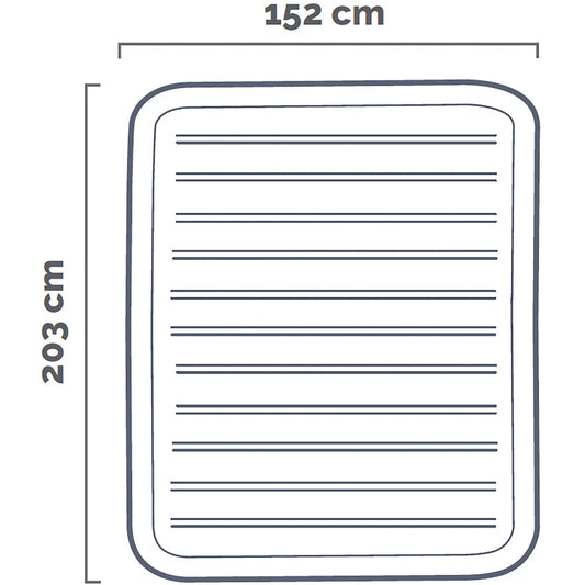 Materasso Gonfiabile Matrimoniale Intex Comfort Plush Elevated – 203x152x46 cm – Pompa Integrata