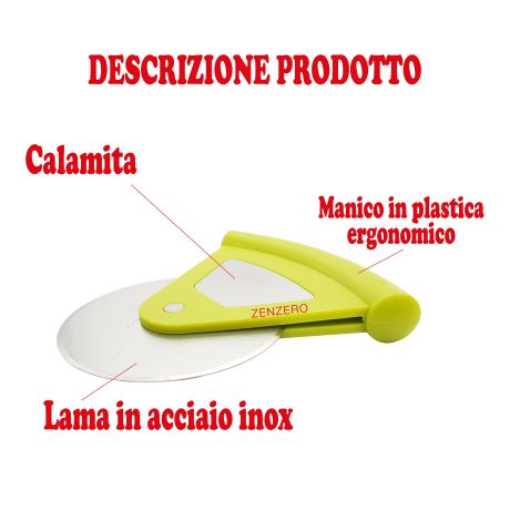 Taglia Pizza con Piastra Magnetica