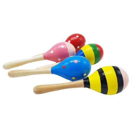 Maracas in Legno - Gioco Musicale per Bambini +3 Anni