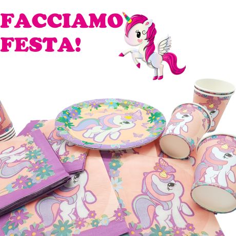 Set Tavola Festa Unicorno