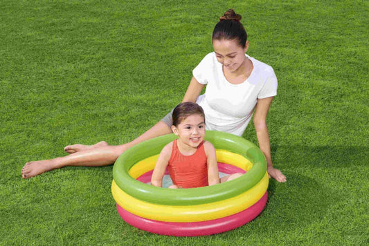 Piscina Gonfiabile 3 Anelli con Fondo Morbido – 70x24 cm