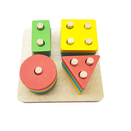 Rompicapo in Legno Colorato