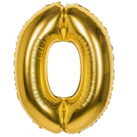 PALLONCINO a forma di NUMERO in Mylar - 100 cm