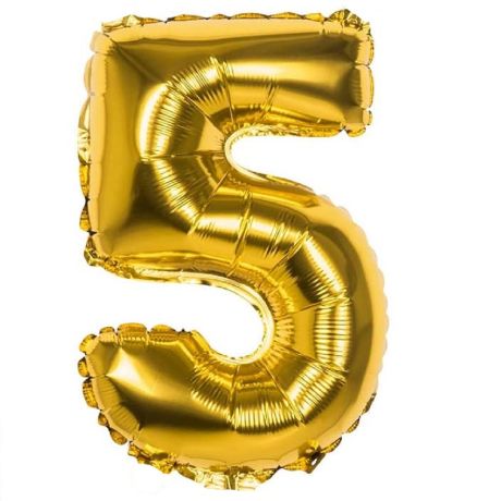 PALLONCINO a forma di NUMERO in Mylar - 100 cm