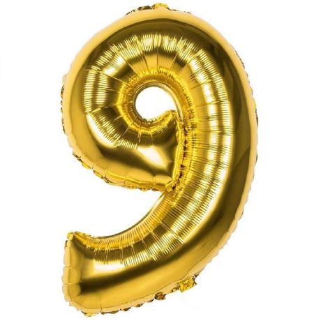 PALLONCINO a forma di NUMERO in Mylar - 100 cm