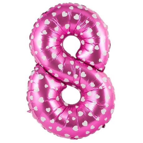 PALLONCINO a forma di NUMERO in Mylar - 35 cm