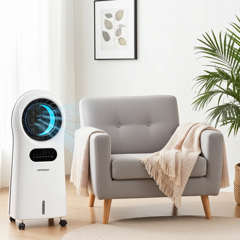 Raffrescatore Evaporativo con Ionizzatore Air Vortex Light 110W – 4 in 1, LED, Timer 8h