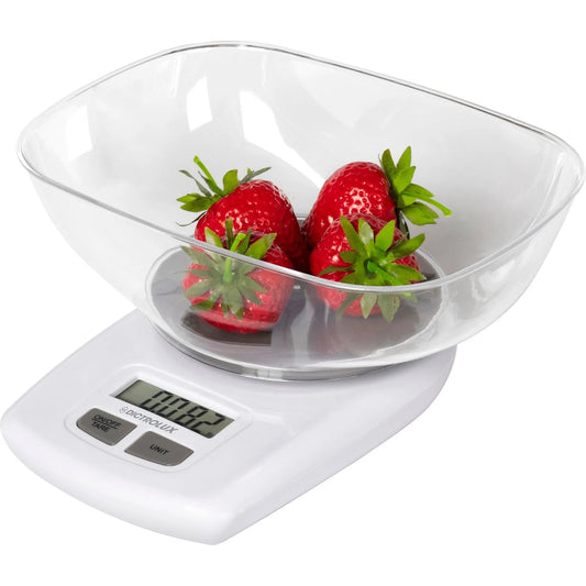 Bilancia da Cucina Digitale 5 Kg – Display LCD, Funzione Tara – Vassoio Removibile – Colori Assortiti