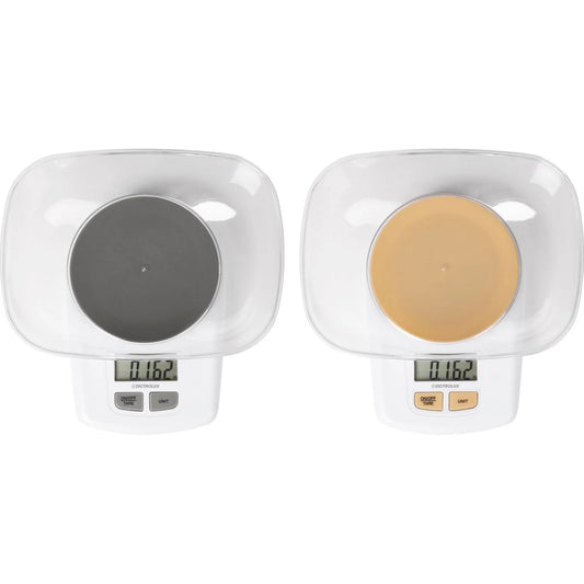 Bilancia da Cucina Digitale 5 Kg – Display LCD, Funzione Tara – Vassoio Removibile – Colori Assortiti