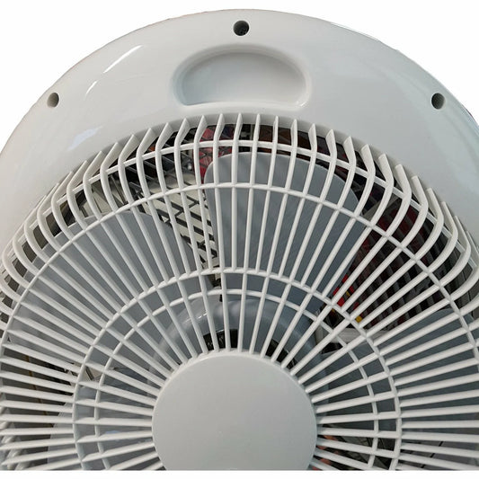 Ventilatore da Tavolo 5 Pale – Ø33 cm, Griglia Rotante, Timer, 40W