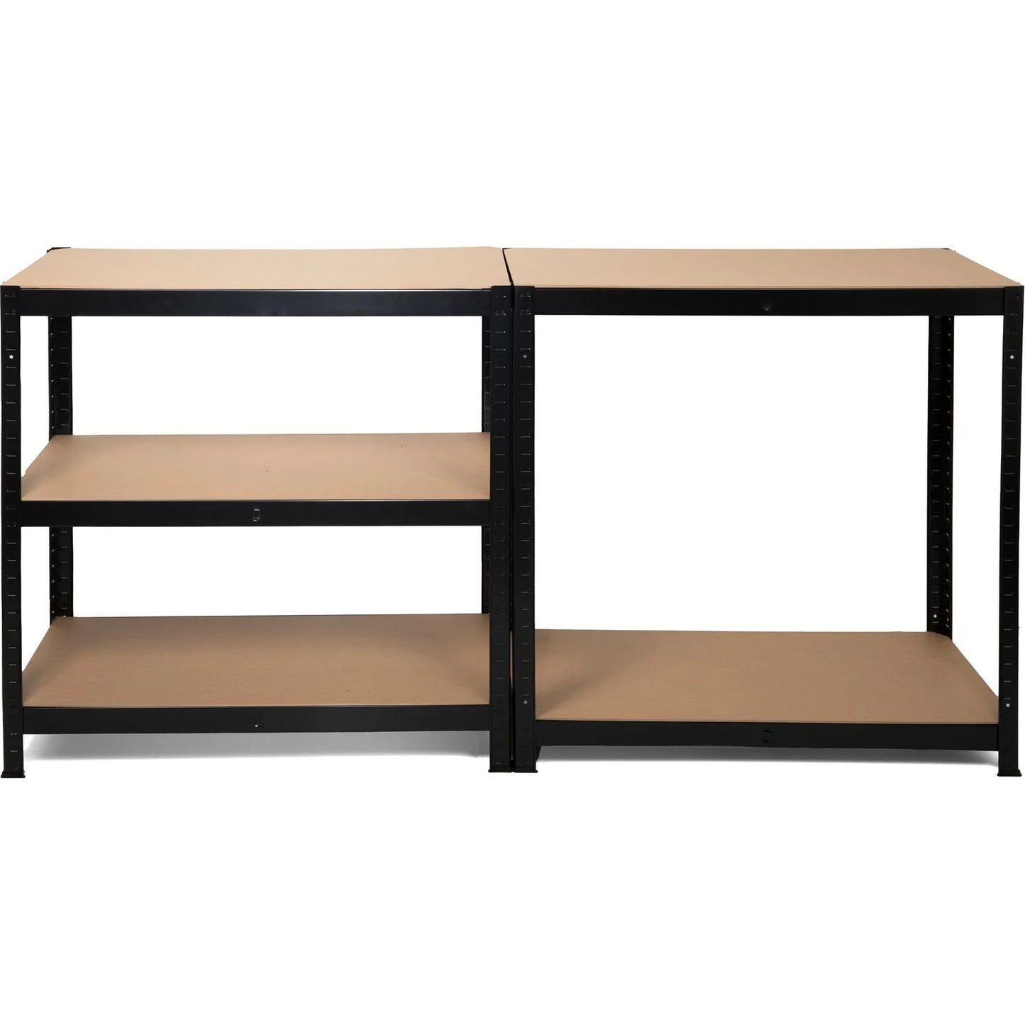 Scaffale in Metallo Nero con 5 Ripiani in MDF – Portata 875 kg – 180x90x40 cm