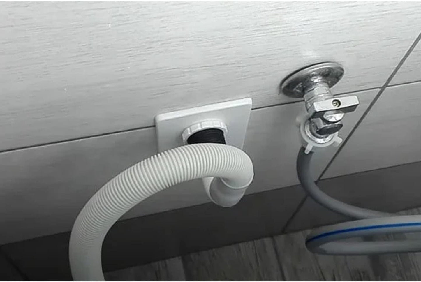 Rubinetto Lavatrice in Ottone con Valvola a Sfera Angolare e Rosetta – Attacco 1/2” Ingresso / 3/4” Uscita – Rubinetto per Carico Acqua Universale – Zenzero