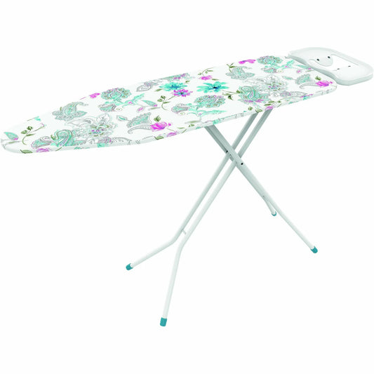 Asse da Stiro Regolabile con Copriasse – Struttura in Metallo, Poggiaferro in Silicone, Decorazioni Varie