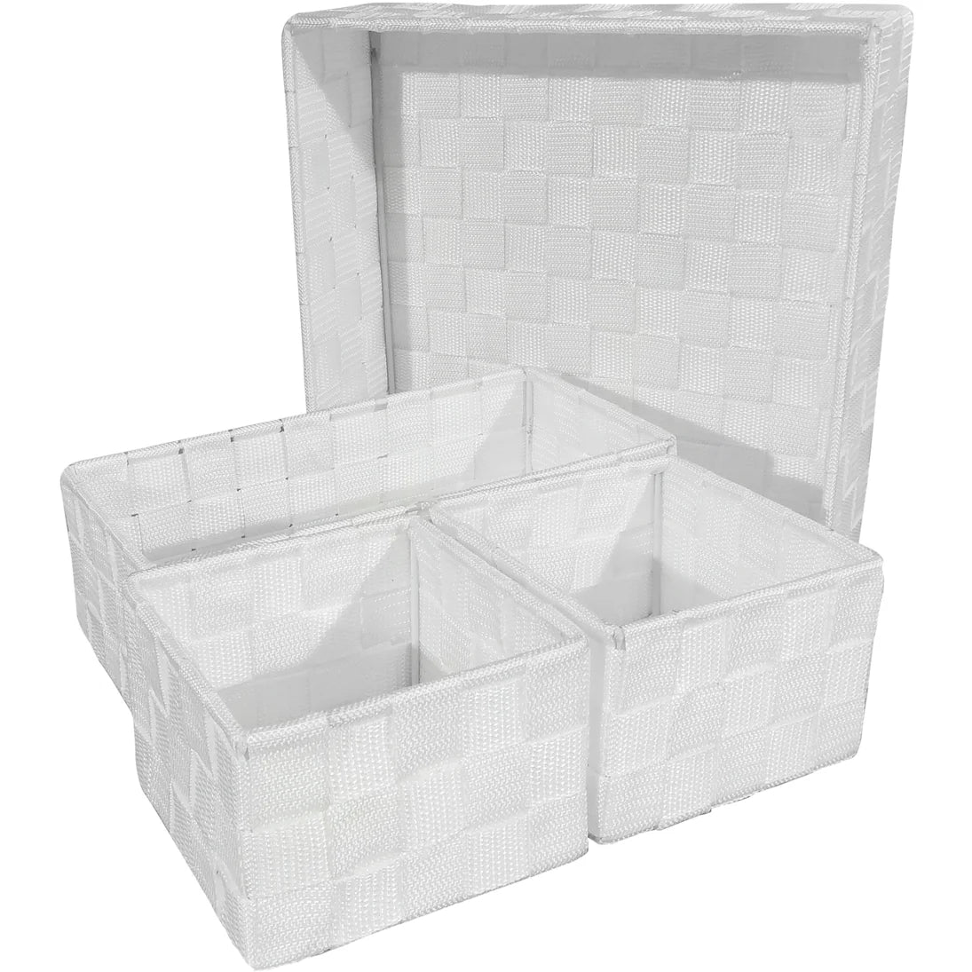 Set 4 Contenitori Plastica 25cm - Organizer Per Cucina, Bagno, Dispensa, Design Pratico - Foto 4
