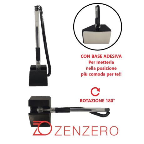 Penna Gel Scrivania con Base Adesiva 0.7 mm