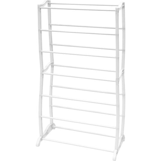 Scarpiera Salvaspazio a 7 Ripiani – 14 Paia, Impilabile, 95x50x16 cm – Bianco o Nero