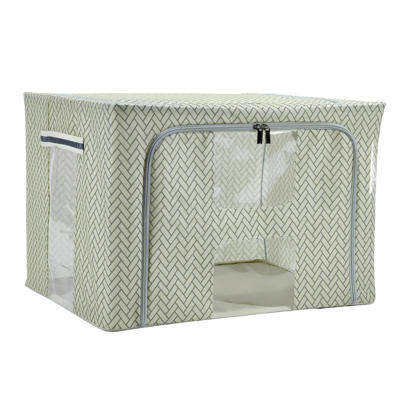 Contenitore Armadio Salvaspazio 34x50x40 cm – Pieghevole con Struttura Rinforzata in Metallo