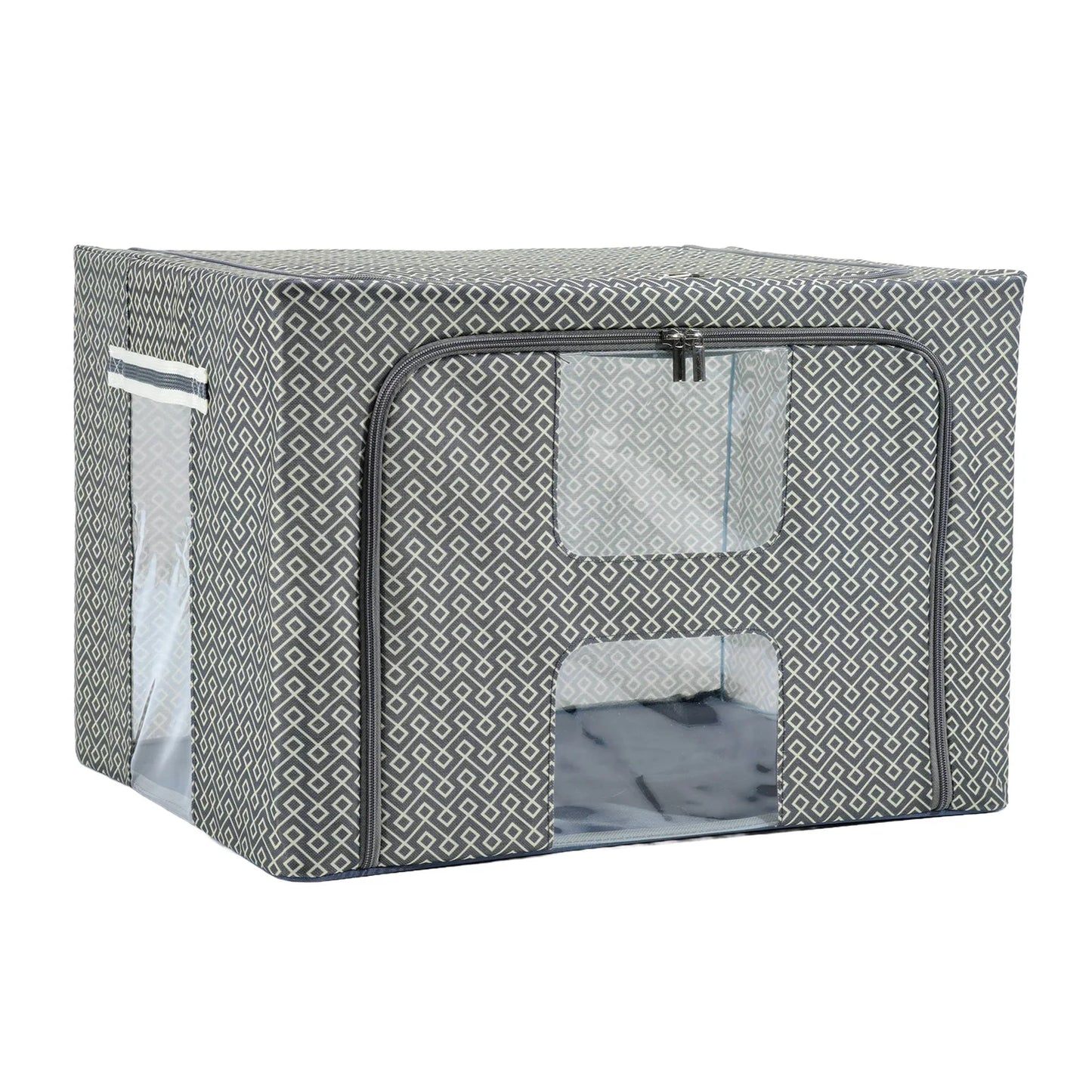 Contenitore Armadio Salvaspazio 34x50x40 cm – Pieghevole con Struttura Rinforzata in Metallo