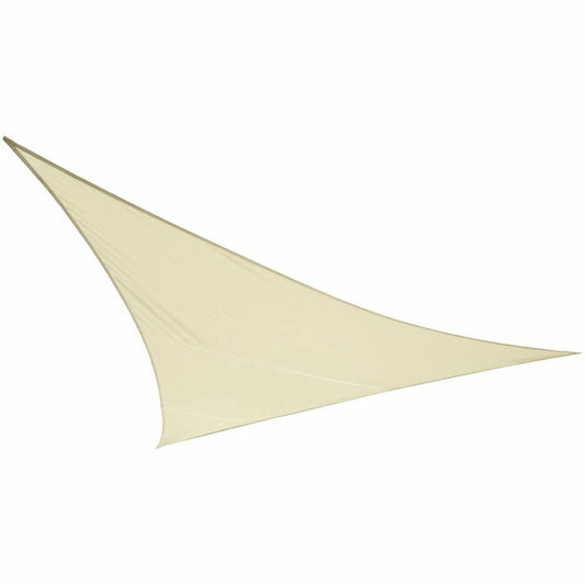 Vela Ombreggiante Triangolare 3x3x3 m – Poliestere 200g/m², Ecru, con Occhielli
