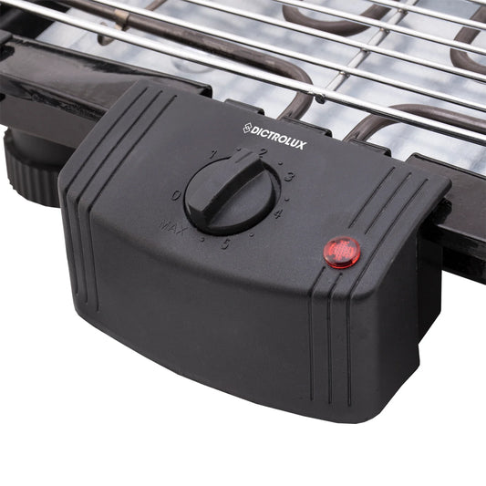 Griglia Elettrica 2000W con Termostato Regolabile – Superficie 39x22 cm, Anti-Odore, Facile da Pulire