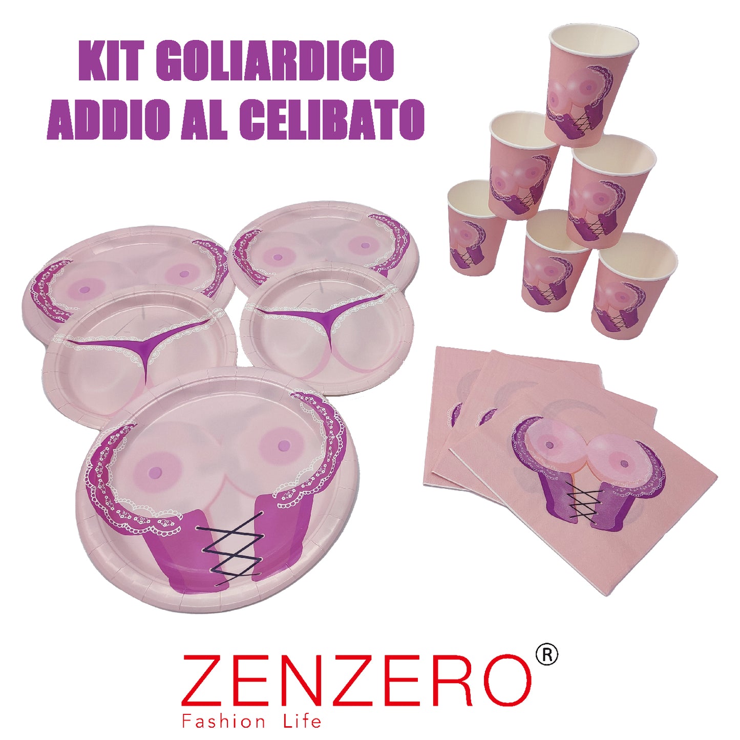 Kit Festa Addio al Celibato - 56 Pezzi
