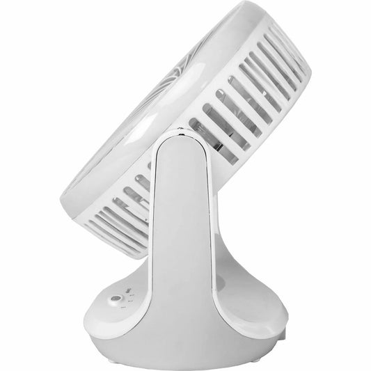 Ventilatore Portatile da Scrivania Ricaricabile con 3 Velocità – USB, Silenzioso, 15 cm