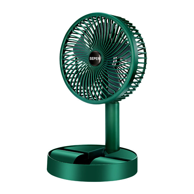 Ventilatore Pieghevole da Tavolo 6 Pollici – Mini USB Desktop Fan Silenzioso e Ricaricabile con 3 Velocità