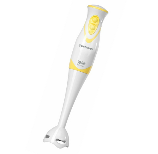 FRULLATORE A IMMERSIONE RETRÒ – 300W, 2 VELOCITÀ, LAME IN ACCIAIO – 3 COLORI