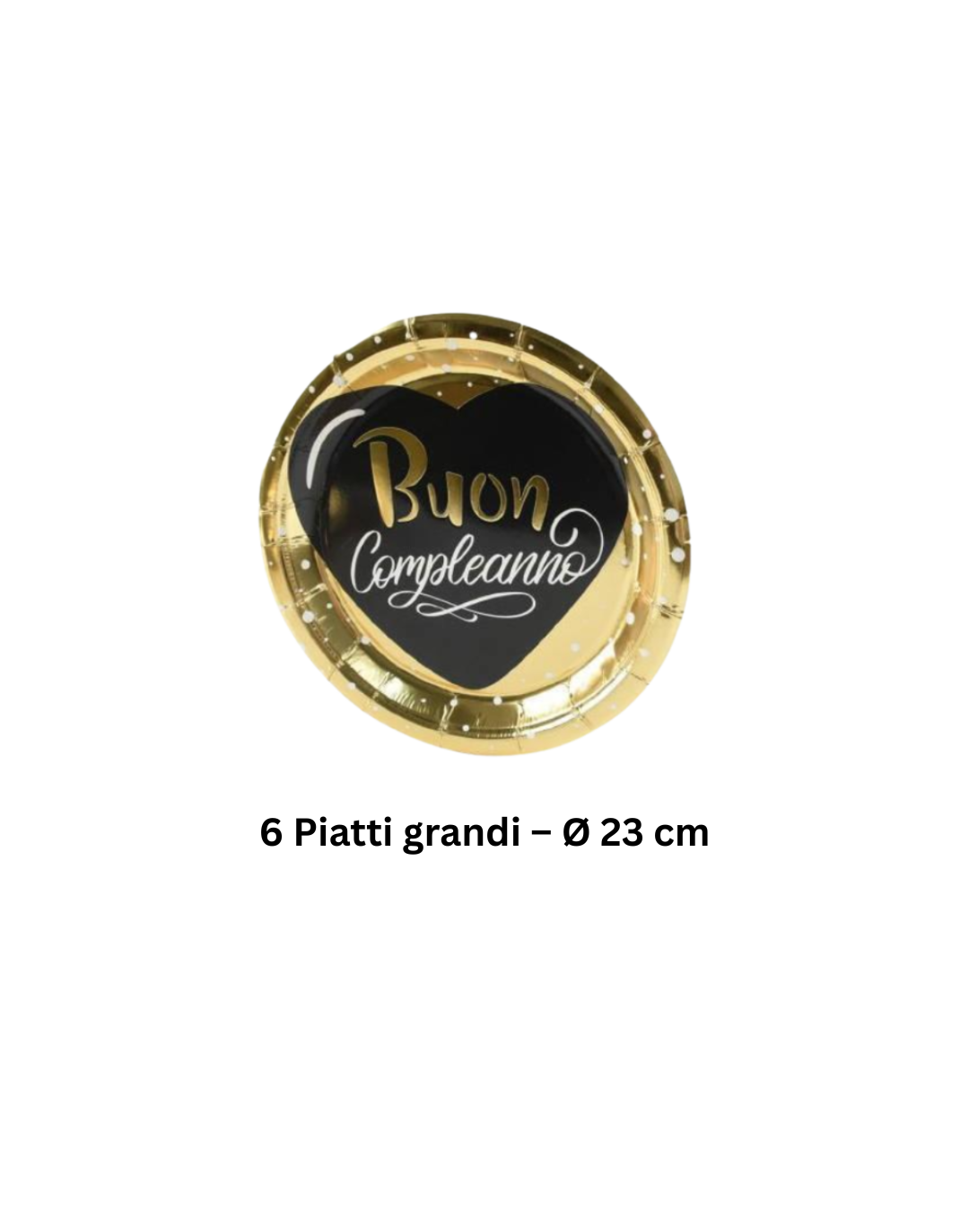 Kit Decorazioni Festa Buon Compleanno - Oro e Nero