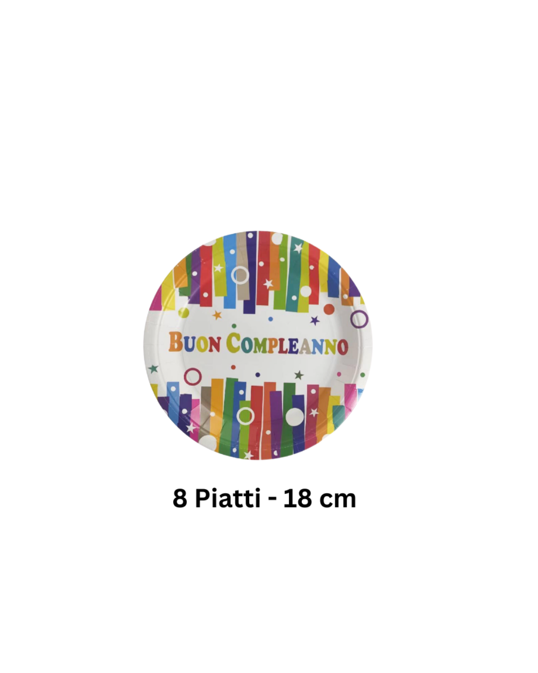 Set Stoviglie “Buon Compleanno” – Piatti, Bicchieri e Tovaglioli Colorati per Festa