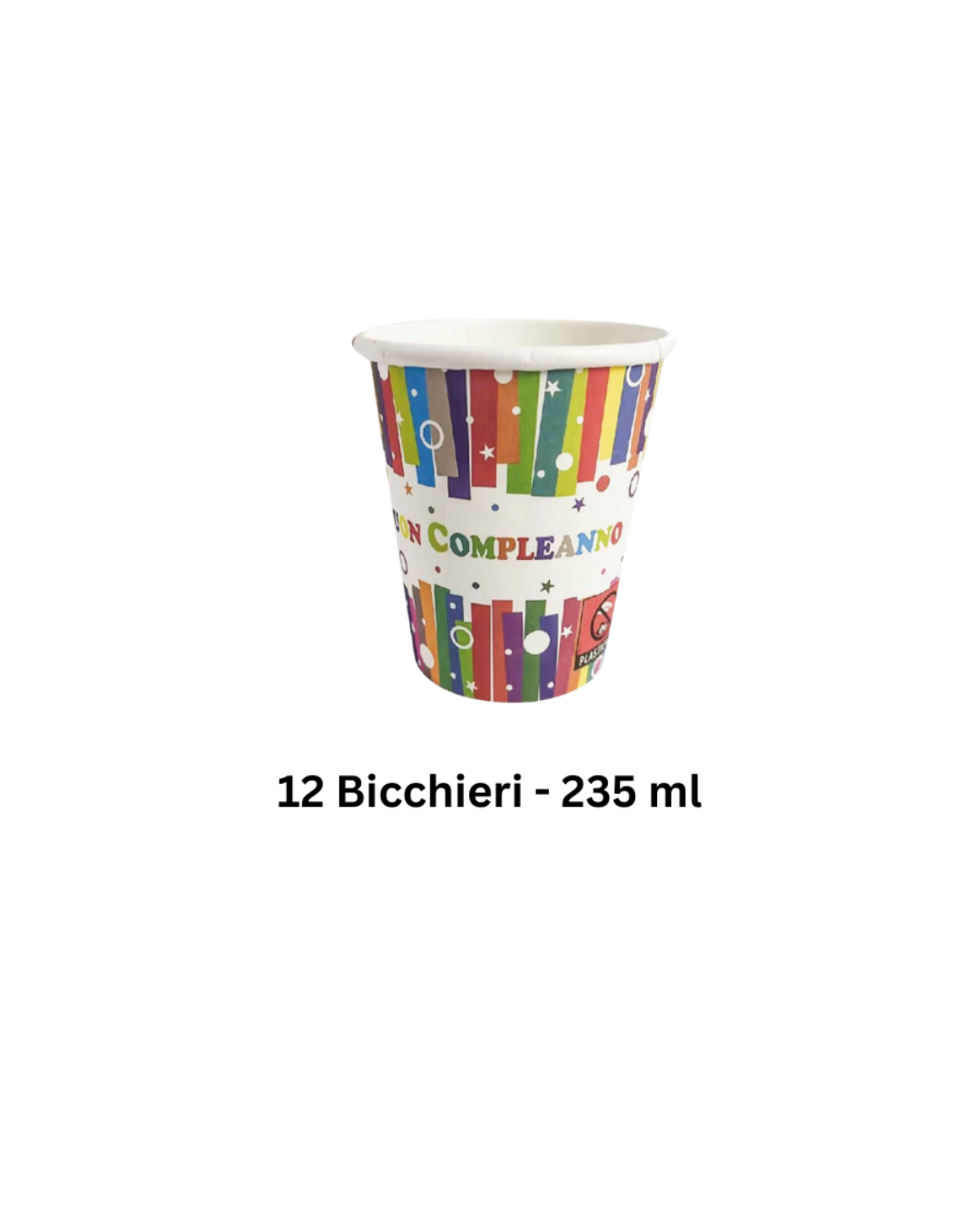 Set Stoviglie “Buon Compleanno” – Piatti, Bicchieri e Tovaglioli Colorati per Festa