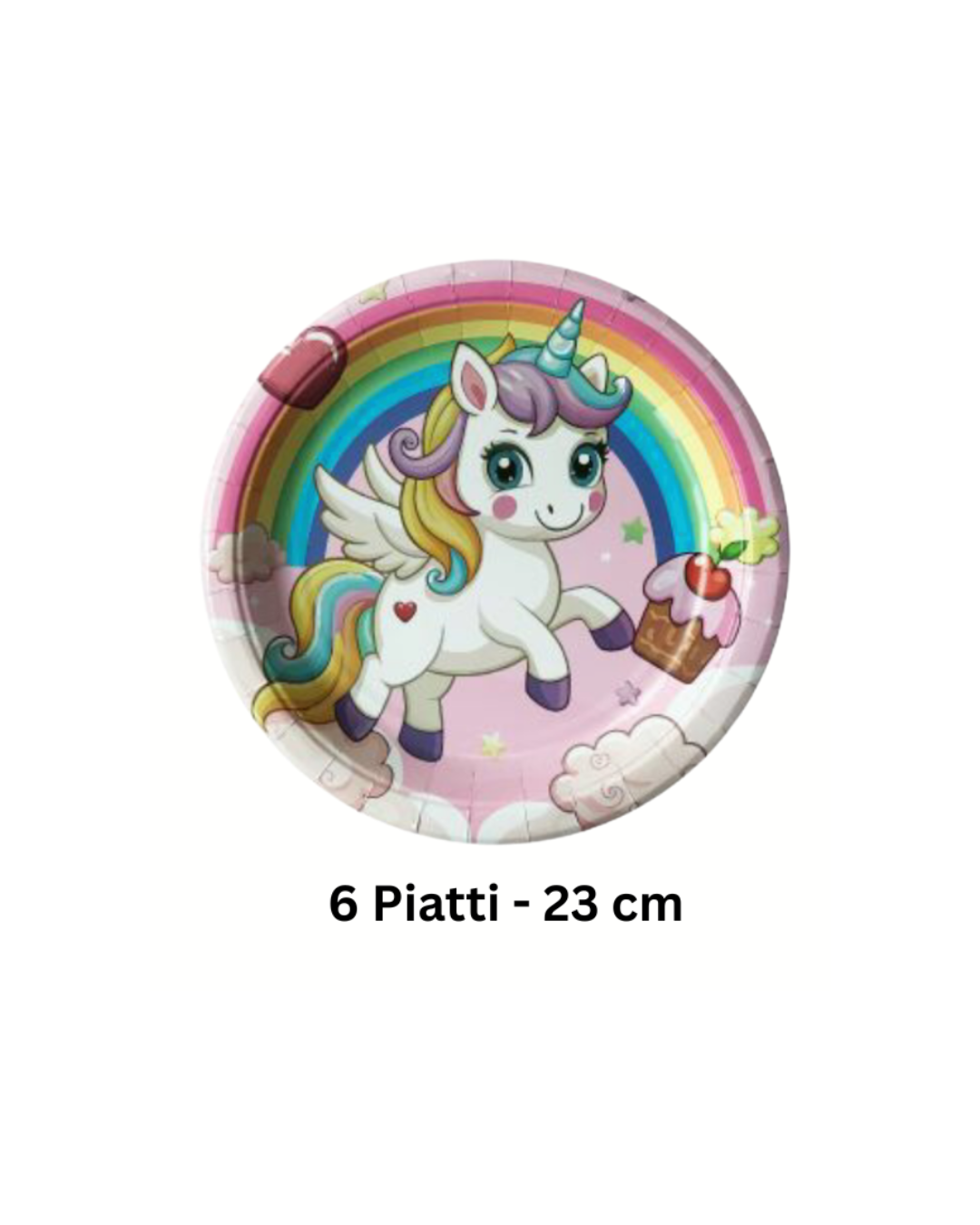 Set Festa Unicorno Arcobaleno – Piatti, Bicchieri e Tovaglioli (46 Pezzi)