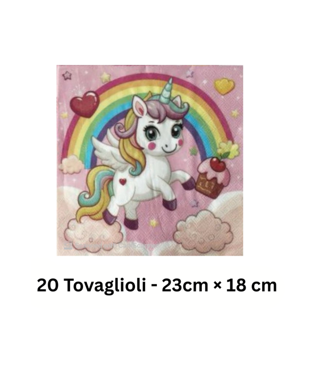 Set Festa Unicorno Arcobaleno – Piatti, Bicchieri e Tovaglioli (46 Pezzi)
