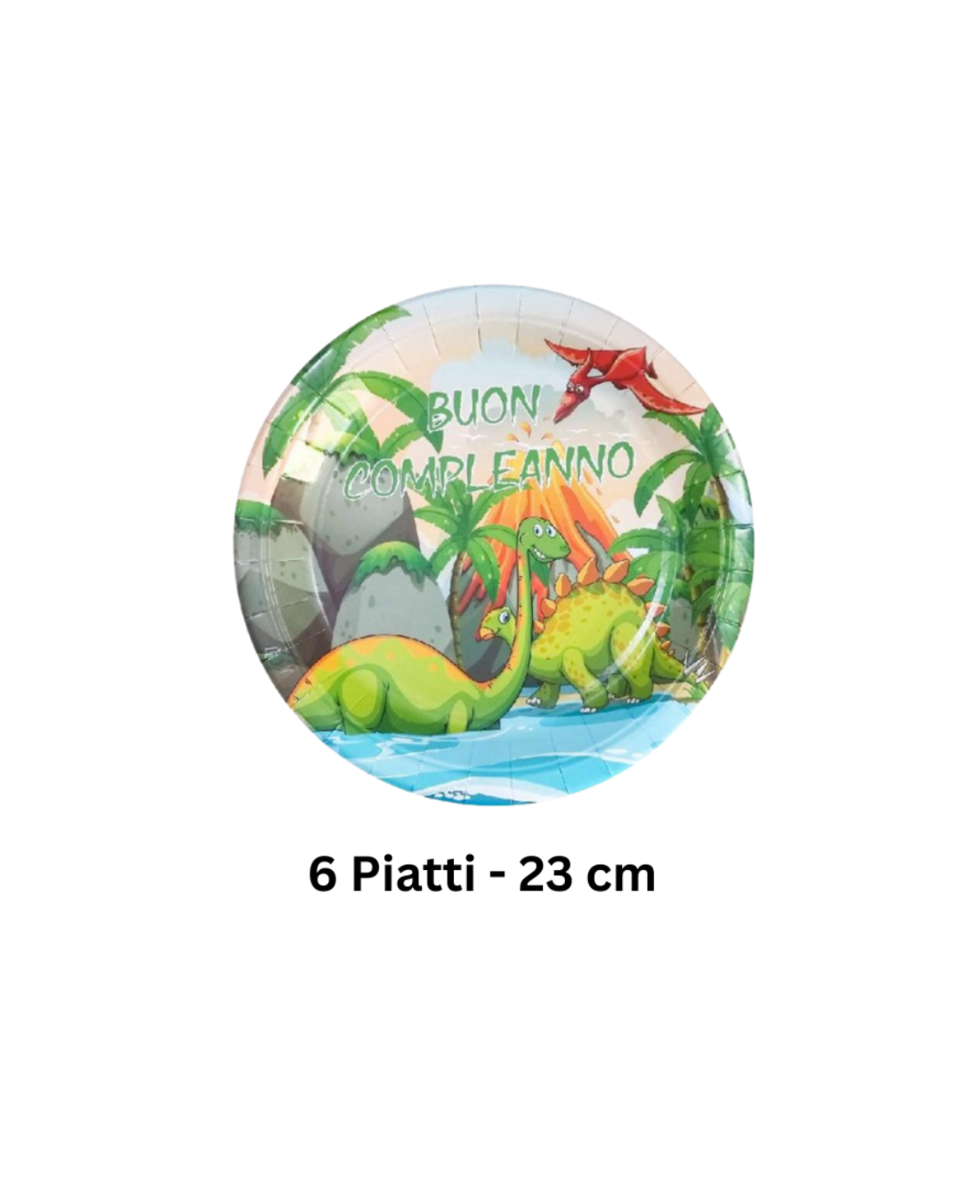 Kit Decorazioni Festa a Tema Dinosauri – Piatti, Bicchieri e Tovaglioli "Buon Compleanno"