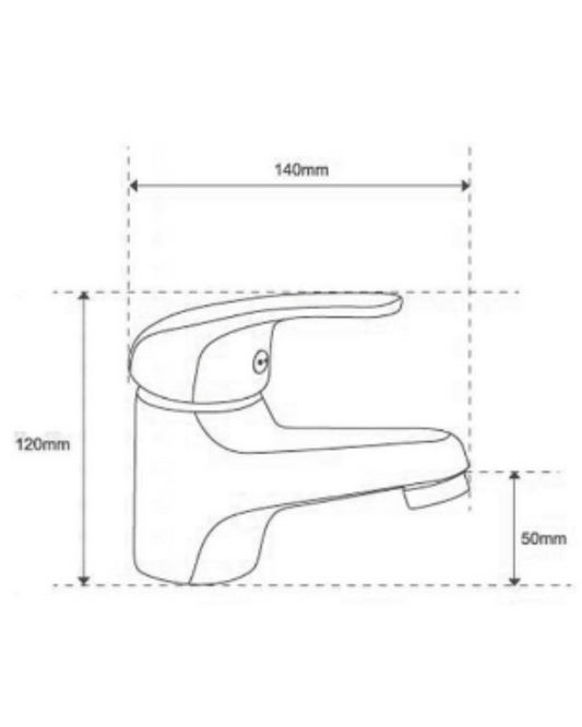 Miscelatore per Lavabo BARI – Rubinetto Monocomando con Risparmio Idrico e Aeratore Anticalcare