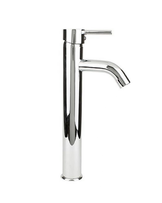 Miscelatore Lavabo Alto PISA - Rubinetto Bagno in Ottone Cromato con Risparmio Idrico e Aeratore Anticalcare