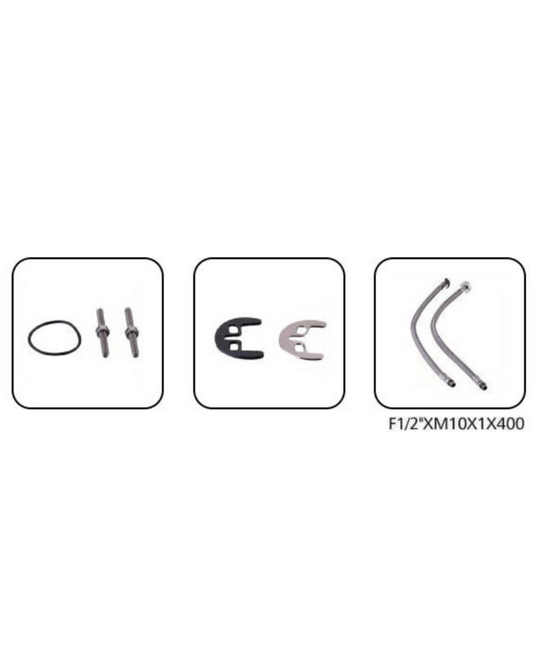 Rubinetto da Cucina Nero Opaco con Collo Alto – Stile Moderno con Kit di Montaggio Incluso