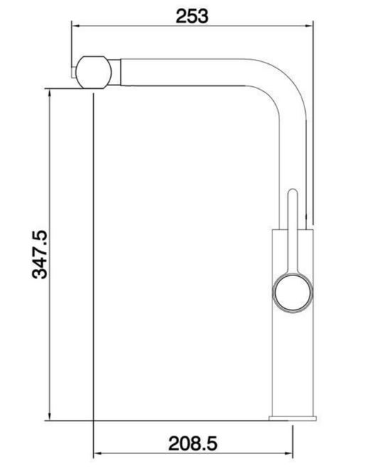 Rubinetto Cucina Grigio Metallizzato – Design Industriale e Funzionale