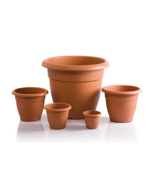 Vaso in Plastica Effetto Terracotta – Disponibile in 6 Misure