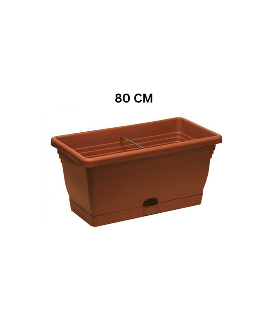Fioriera Rettangolare con Serbatoio d’Acqua – 60, 80, 100 cm