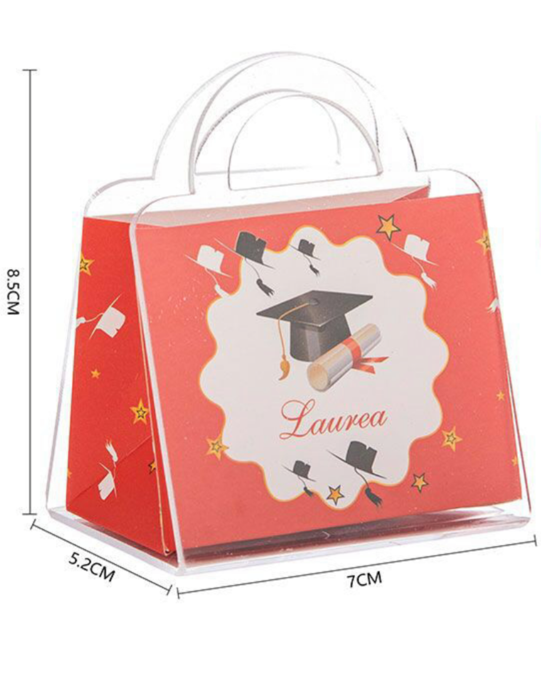 12 Scatoline Bomboniere Laurea a Forma di Borsetta – Porta Confetti Eleganti per Festa di Laurea