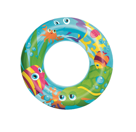 Salvagente Gonfiabile Bambini con Fantasie Colorate – 56 cm, 2 Modelli Assortiti