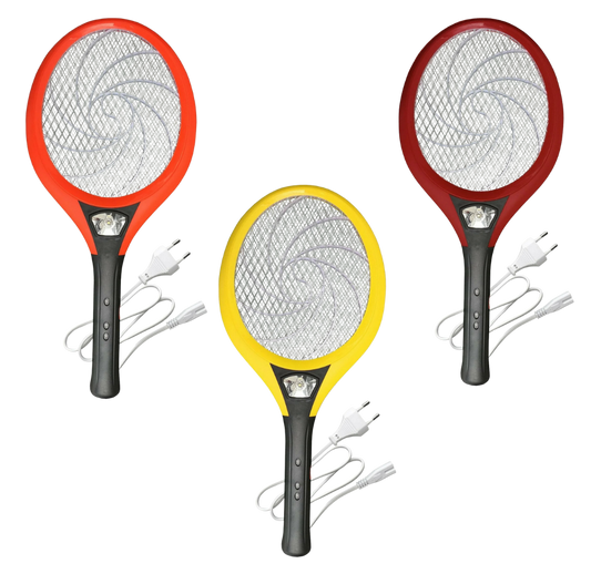 Racchetta Fulmina Insetti Ricaricabile con Luce LED – 51,5 cm – USB + Presa – 3 Colori