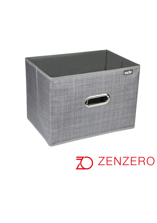 Scatole Contenitore Pieghevoli in Tessuto – con Maniglia in Metallo