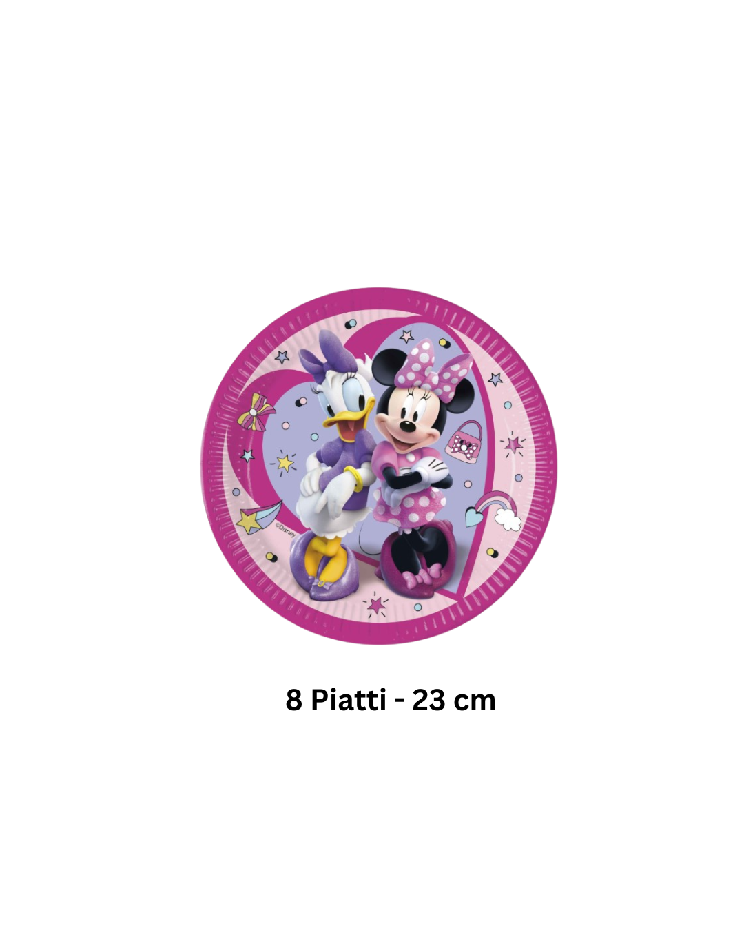 Set Festa Minnie e Paperina β Piatti, Bicchieri e Tovaglioli (Disney, Rosa e Viola)