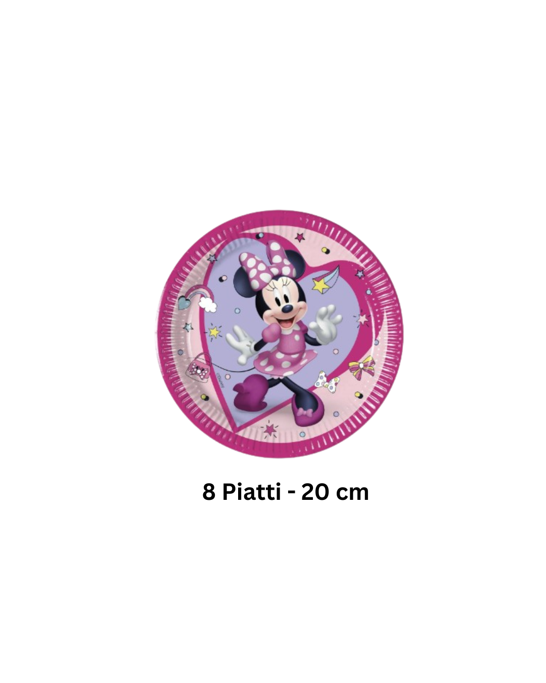 Set Festa Minnie e Paperina β Piatti, Bicchieri e Tovaglioli (Disney, Rosa e Viola)