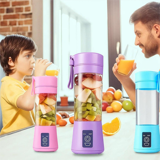 Frullatore Portatile USB 380ml 4 Lame – Mini Blender Personale per Frullati e Succhi | 4 Varianti Colore