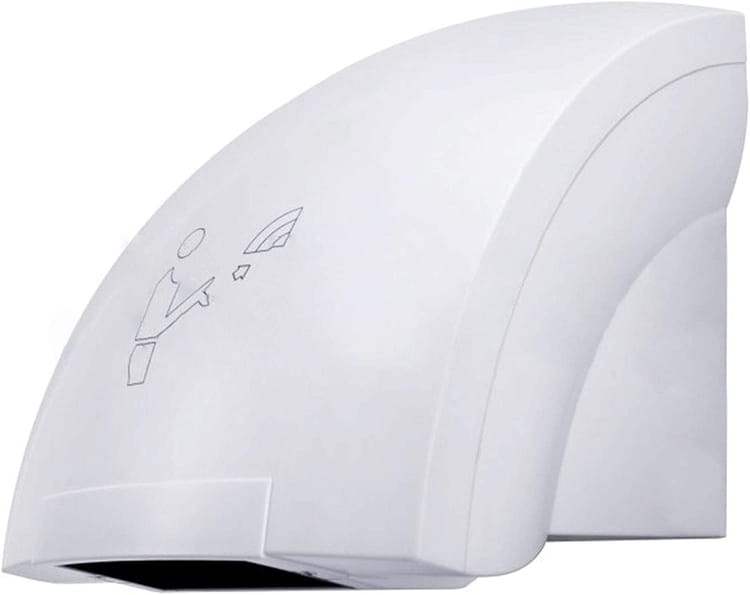 Asciugamani Automatico da Parete con Aria Calda e Fredda – 1800W con Sensore a Infrarossi
