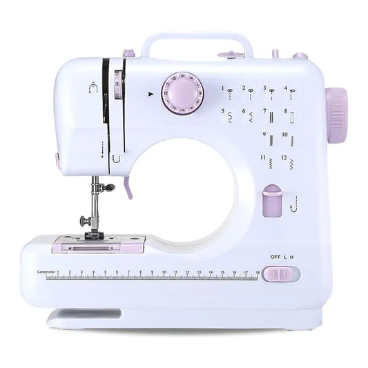 Macchina da Cucire Portatile 12 Punti YASM-505A | Mini Multifunzione con Pedale