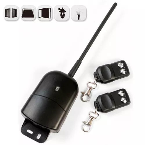 Kit Automazione Cancelli con Telecomandi – 433 MHz Universale per Cancelli Scorrevoli e Basculanti